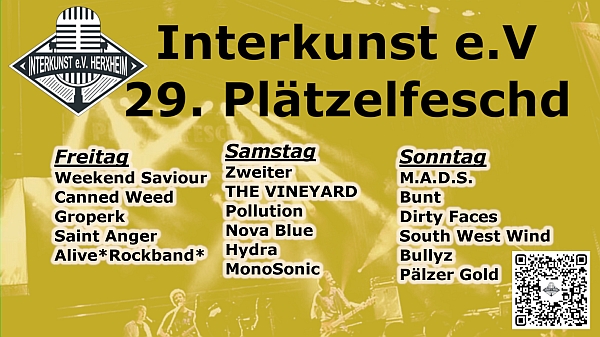 Lineup Plätzelfeschd 2025